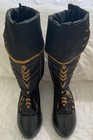 Girl s Disney Frozen Anna Black Dres Up Play Boots  One Size  Costume Adjustable