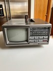 Vintage General Electric Ge Portable Tv Am fm Radio Model No  7-7150a Tested