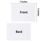 100 Pack White 5x7 Inch Blank Heavy Cardstock 250gsm For Invitations