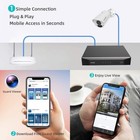 4k 8ch Nvr Security Camera System 4pcs 8mp Poe Camera Wired Night Vision 2tb Hdd