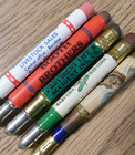 Lot Of 5 Vintage Bullet Pencils  Advertising Stock Yards  Souvenir  Baby Chix 