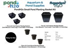 Pond Planting Basket Kit  A Variety Of 8 Strong Plastic Slotted Mesh Plant Pots