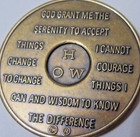 Alcoholics Anonymous 5 Year Aa Bronze Medallion Coin Token Chip Sobriety Sober