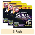 3 Pack  Arm   Hammer Slide Easy Clean-up Clumping Cat Litter  Scented  38 Lbs