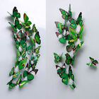 12pcs 3d Butterfly Wall Stickers Art Decals Home Room Decorations Decor Kids