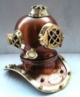 6  Brass Antique Style U s Navy Diving Divers Helmet Steel copper Halloween Gift
