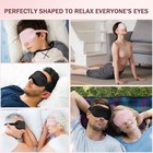 2-pack Soft Blackout Sleep Masks Eye Covers For Travel Nap Night Rest
