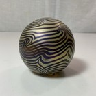 1983 Robert Eickholt Art Glass Paperweight- Iridescent- Inscribed