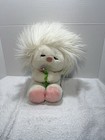 Dakin Dream Pets Hedgehog Plush Stuffed Animal White Pink Feet Vintage 1982