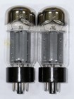2  Sylvania 6l6gc Dual Slanted Foil Oo Getters Tv7 Tested Matched Super 6 Str387