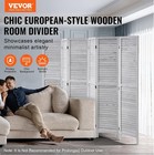 Wood Room Divider  6 Panel Wood Folding  Screen  66 9 Inches Tall Indoor