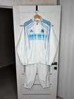 Adidas Olympique Marseille 2010-2011 Presentation Tracksuit White Blue Mens L xl