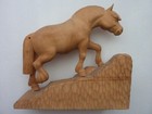 Vintage Norwegian Fjord Horse Wood Carving - Hand Made In Norway - Nice Detail