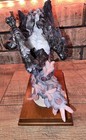 Montefiori Collection Pruning Peacock Handcrafted Resin Artist Signed Figure