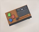 Retro 1970s-80s Tv With Atari Video Game System Miniature Diorama