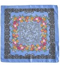  60 New In Packaging W Tags Etc Robert Graham Blue Baroque Italian Pocket Square
