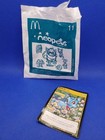 Neopets Mcdonalds 2004 Orange Wocky Plush Cat Plush 4  Star Tag Card   Bag Open