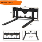 48  4000lbs Pallet Fork Frame   Blades Attachment For Skid Steer Kubota Bobcat