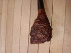 Vintage Freehand Imported Briar Tobacco Pipe   Organic Carved Burl Bowl   Estate