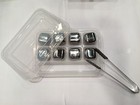 Whiskey Whisky Stone Scotch Glacier Ice Cubes Rocks Stainless Steel Heart Bullet