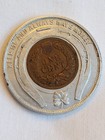 Early Newark Nj Good Luck Token With Encased 1906 Indian Head Cent