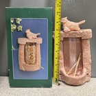 Rare Vtg Verdi Le  Garden Feeder Cardinal Bird Terracotta 9 5   x5 5    Nos