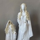 The Hobbit Lord Of The Rings Galadriel Cosplay Costume Outfits Wig Adult kids