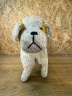 Vintage Stuffed Dog  50s  60s  Straw Filling  Steiff Era