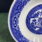 Vtg  Mid Century Blue Willow Ware By Royal China  8    Diameter Vegetable Bowl