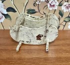 Vintage Bespaq Miniature Dollhouse Shabby Chic Table Artist Painted     1 12 Scale