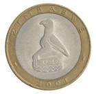 Zimbabwe 5 Dollars  2001-2003  Km  13  Xf-extremely Fine