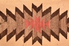 Antique Navajo Rug Native American Indian Crystal Weaving 36x15 Textile Vtg