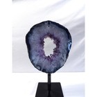 Natural Purple Amethyst Agate Ring  Amethyst Geode Cluster  Portal Slab  9 5 h