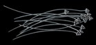 6 Handmade Sterling Silver Pyramid Dot Headpins 004006