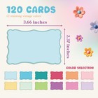 120 Pieces Small Mini Business Cards  3 66 X 2 37 Inches  Multicolor