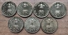 7 Coin Lot India 20 Paise Fao 1970 1971 Bombay Alum Bronze Km 43 1 43 2 Ch gem