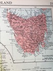 1943  Map Of Queensland Original Vintage Print 23cm X 36cm  9in X 14in  Ra  73