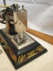 Vintage Tole Painted Germany Toy Sewing Machine Casige Gresch 1470 British Zone