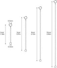 Necklace Extender  4pcs 925 Sterling Silver Necklace Extenders Chain Bracelet