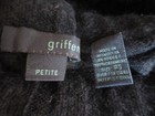 Griffen Made In Mongolia 100  Cashmere Black dark Gray Turtleneck Sweater Ps