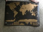  Scratch Off World Map Poster Open Tube Unscratched 23  X 32  Luckie s Of London