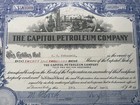 1922 The Capitol Petroleum Company Stock Certificate  13399   colorado 