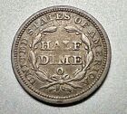 1858-o  Seated Liberty Half Dime   Fine    Better Date  7412