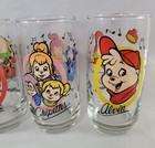 Vintage 1985 Alvin   The Chipmunks Chipettes Glasses Complete Set Of 4 Mcdonalds