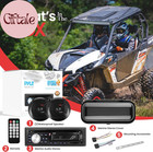 Marine Stereo Radio Receiver Speaker Kit - 200w Wireless Receiver And 150w Water
