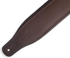Levy s Leathers 3  Wide Leather Guitar Strap With Foam Padding  Dark Brown