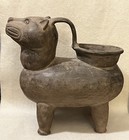 Circa 1000-1200 Ce  Columbia  Pre-columbian Tairona Pottery Jaguar Effigy Vessel
