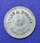 Pony Montana Young   Womack Drink Or Cigar Merchant Trade Token Coin Mont  Mt