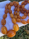 Wonderful Antique   Vintage Natural Butterscotch Amber Necklace