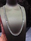 30 Tcw Pear Cut Simulated Diamond Tennis Necklace 925 Sterling Silver 22 In